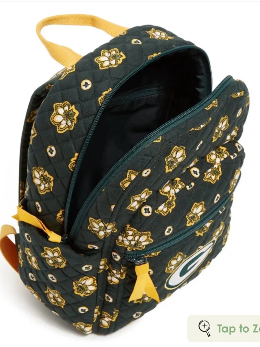 Vera Bradley NFL Small Backpack NWT. NFL GREEN BAT PACKERS Bandana pattern
